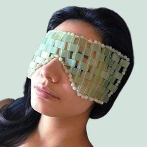 Therapeutic Jade Mask, Meditation, Hot or Cold Therapy, Relax Calm